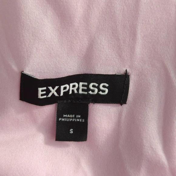 Express Womens Tank‎ Top Light Pink Drape Neck S - Picture 7 of 8